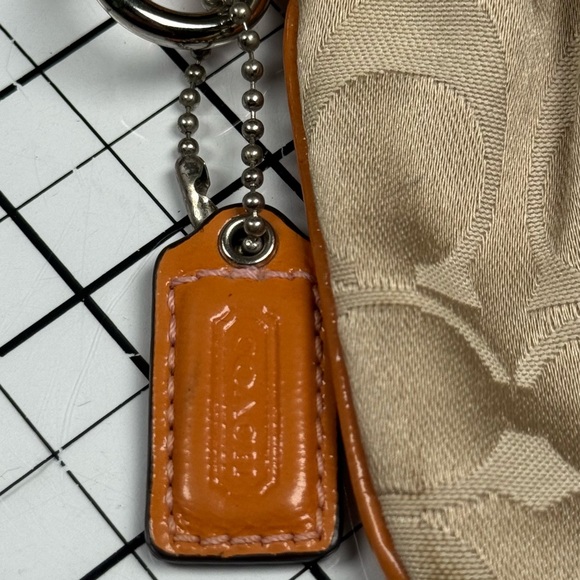 Coach Tan and Silver Poppy Clutch - Picture 5 of 5